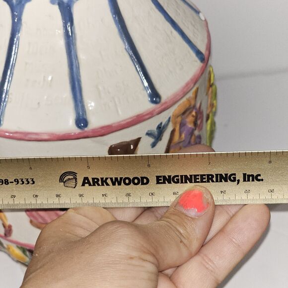 Atlantic Mold Decorative German Painted Pitcher Old World Circa. 1970 Vintage - Picture 16 of 16